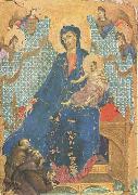Duccio di Buoninsegna Madonna of the Franciscans (mk08) oil painting on canvas